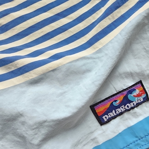 Patagonia 19" Stripe Wavefarer Boardshorts/Swim Trunks - Picture 4 of 8